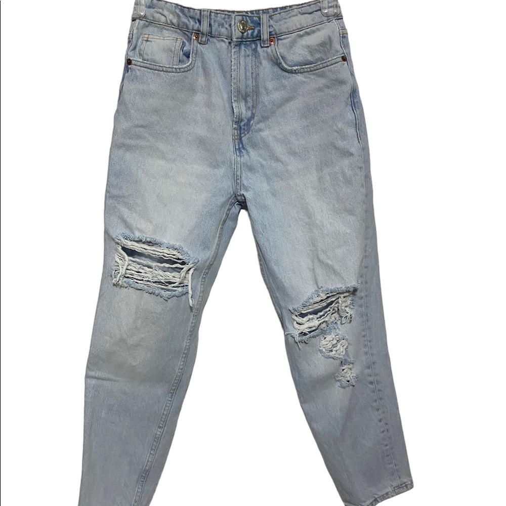 Distressed Light Wash Zara Jeans Size 4.